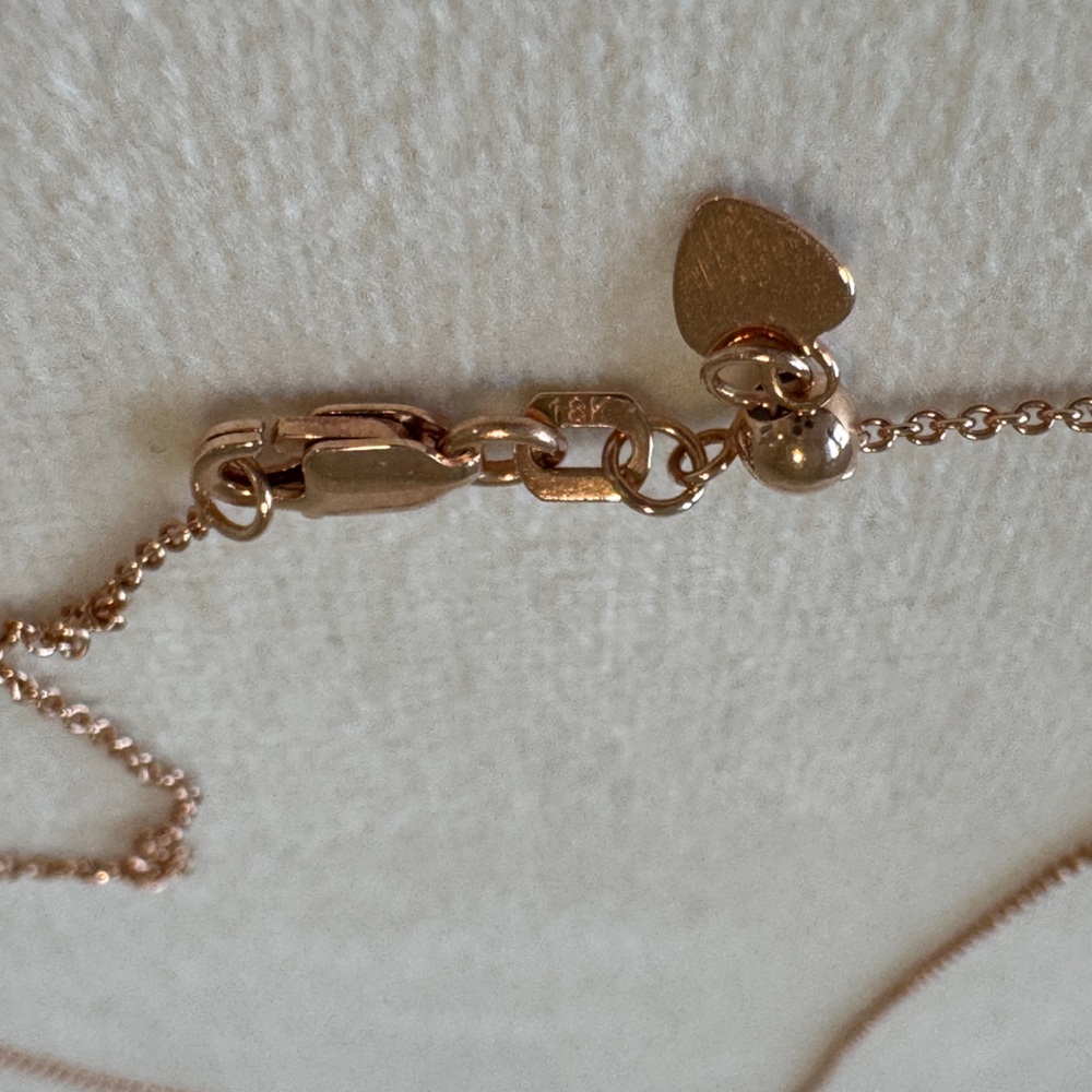 Noemi 18k Rose Gold Elephant and Diamond Pendant Necklace - Picture 7 of 7